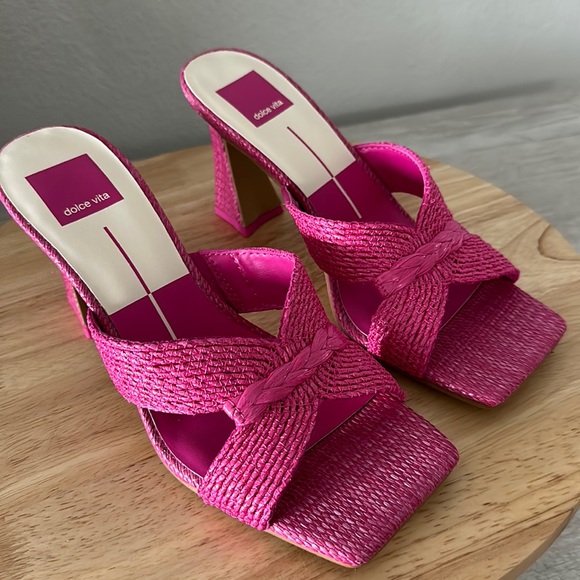 Dolce Vita Shoes - Dolce Vita Woven Heeled Mules - Nitro